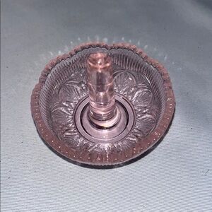Mosser Glass Ring Jewelry Holder Pink